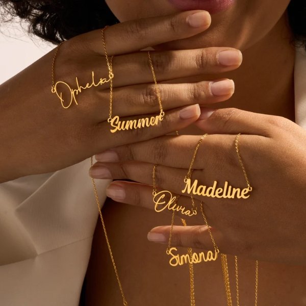 Personalised Name Pendants Collection